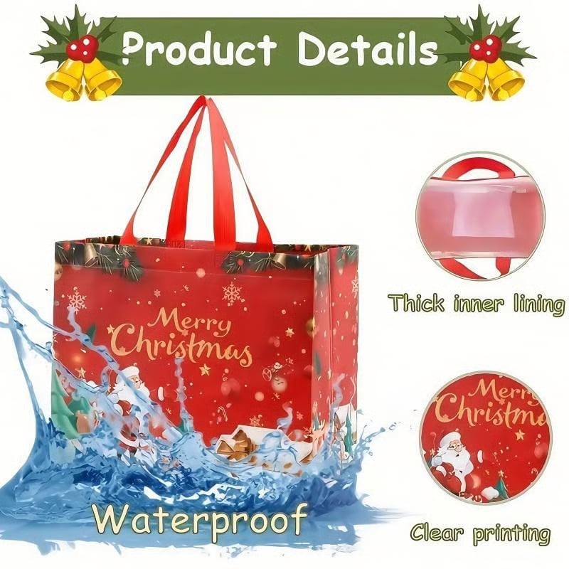 🎉🔥Christmas Early Discount 49% Off🔥 Christmas Gift Bags Large Reusable Tote Bags