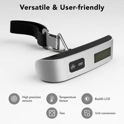 🧳 Portable Digital Luggage Scale | 110 lb Capacity