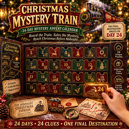 ⏳ Last Day 52% OFF – 24-Day Mystery Adventure Advent Calendar Collection | 24 Clues, Hands-On Puzzles & One Final Reveal