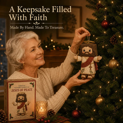 ⏳ Last Day 49% OFF – ✝️ Beginner-Friendly DIY Christian Block Figure Patchwork Ornament Kit Collection | Complete Kit with Pre-Cut Fabrics, Padded Ornament Form & Step-by-Step Guide Included 💕