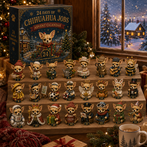 Chihuahua Jobs Advent Calendar 2026 – 24 Days of Unique Chihuahua Miniature Collectibles