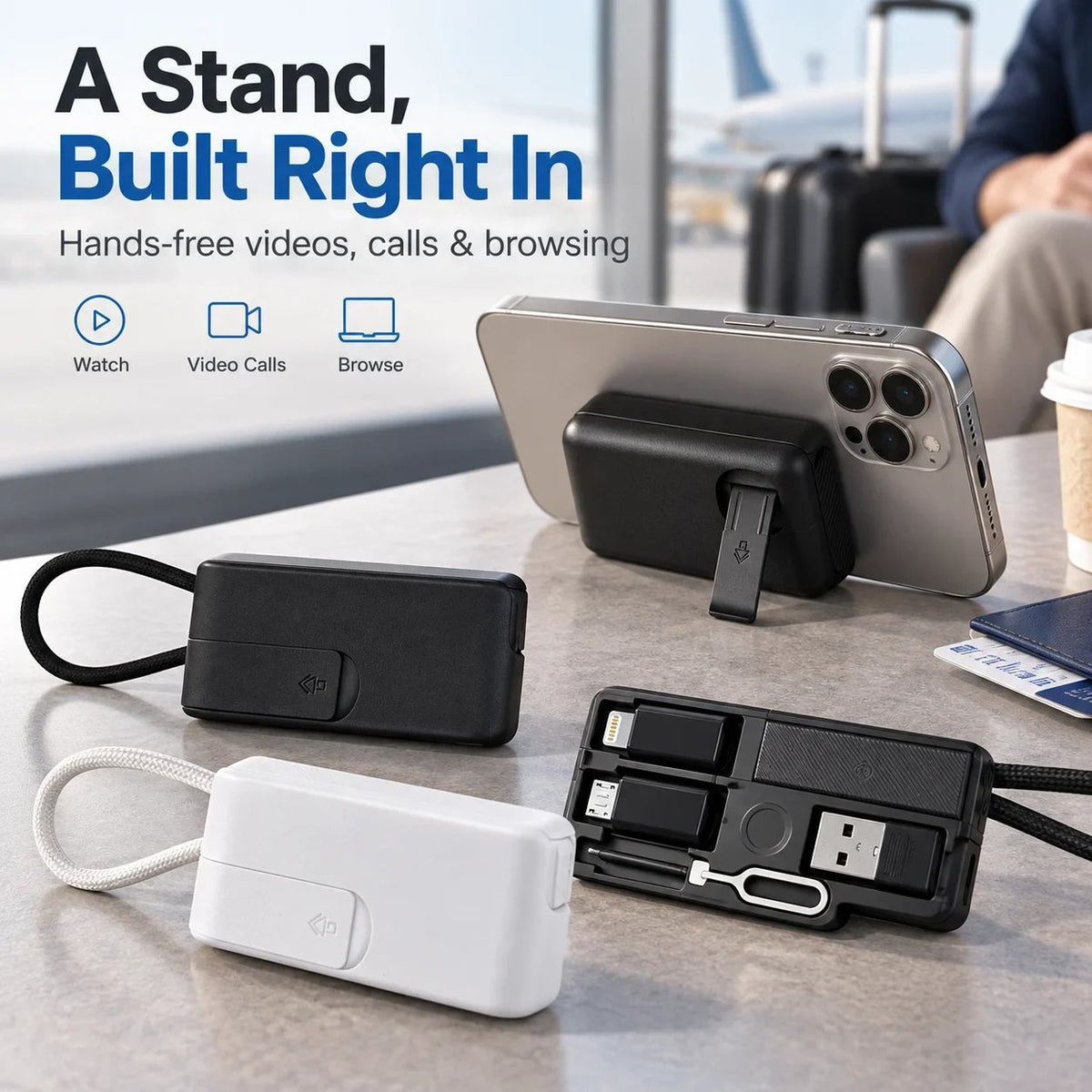 🔥 HOT SALE 🔥 49% OFF | 60W Fast Charging Cable Organizer Kit 🔌 Compact Travel Cable Storage Box with Multi-Connector Charging Set