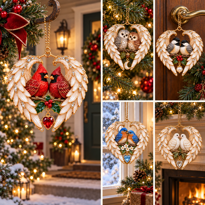 ❤️ 2026 Angel Wing Heart Bird Ornaments | 8 Keepsake Designs