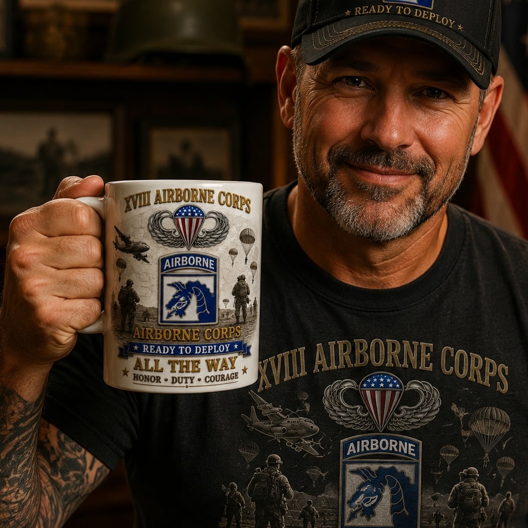 🪂U.S. Army Airborne Units “All the Way” Tribute Mug
