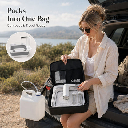 🏕️ Portable Camping Sink – Rechargeable Pump Outdoor Wash Station 💧