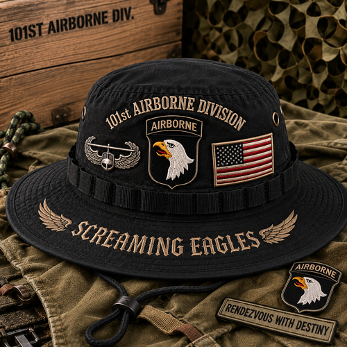 🇺🇸 Last Day Promo: 49% OFF🦅101st Airborne Division Screaming Eagles Tribute Boonie Hat