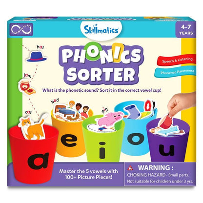 📚Phonics Vowel Sorting Toy – Early Literacy Learning Activity for Preschool & Kindergarten Kids Ages 4-7✨