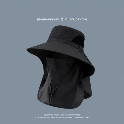 🎁Buy 1 Get 1 Free - Spring/Summer Fisherman's Hat Detachable Outdoor Fishing Face Covering Neck Protection