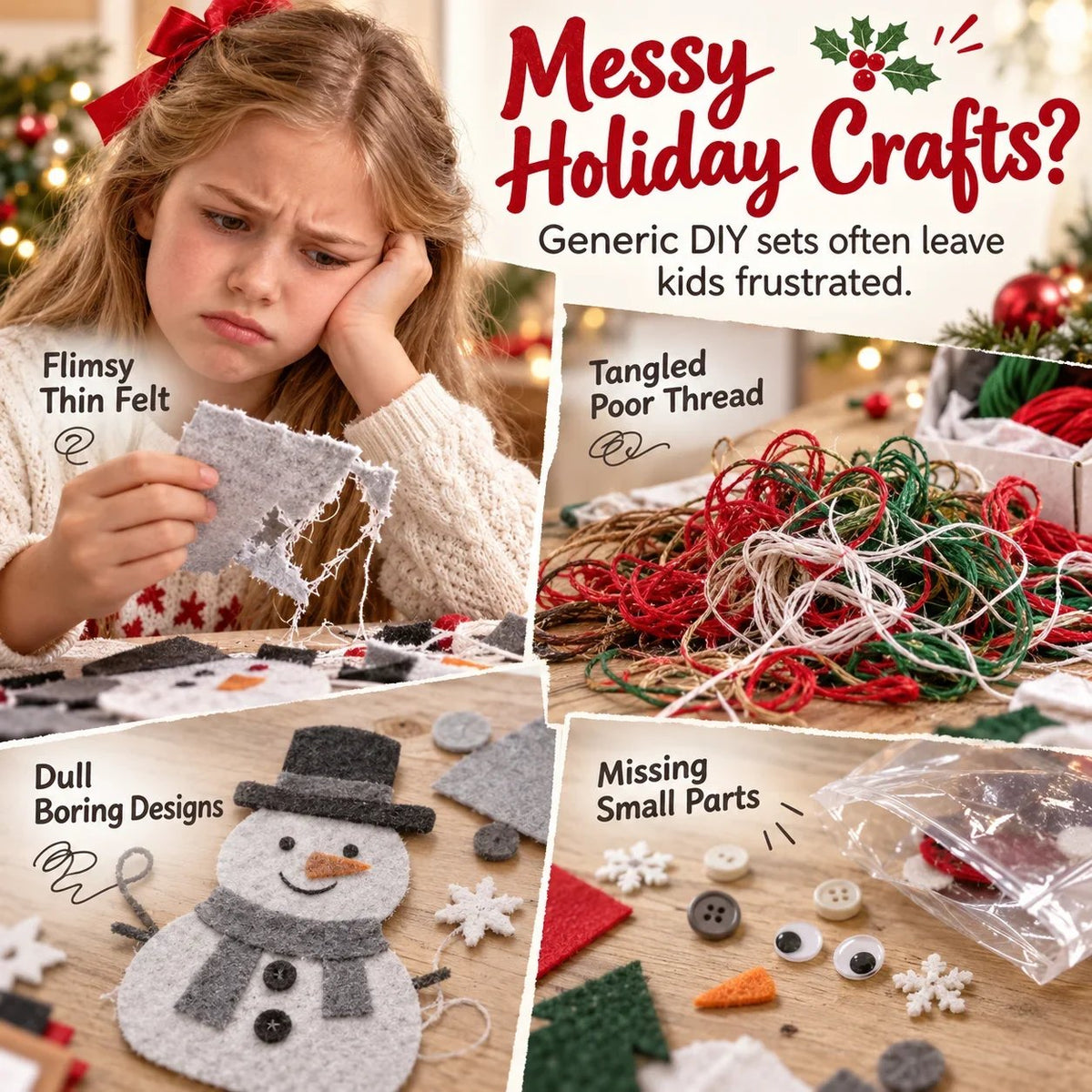 🎄✨ Christmas DIY Fabric Weaving Friendship Kit - 🧵 Create Something Special Together! 💕