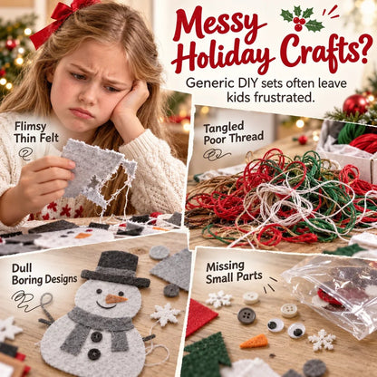 🎄✨ Christmas DIY Fabric Weaving Friendship Kit - 🧵 Create Something Special Together! 💕