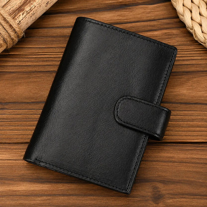 💼Top-Grain Leather Wallet for Men & Women – Bi-Fold / Tri-Fold with Coin Pocket & Multiple Card Slots