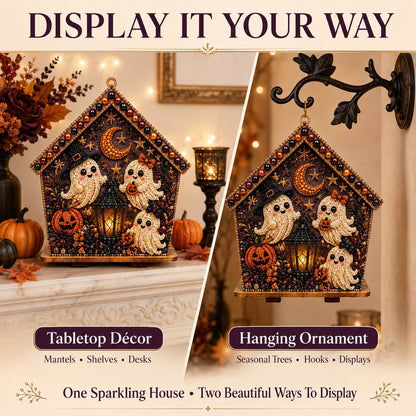 ⏳ Last Day 49% OFF – 🎃 Beginner-Friendly Moonlit Wooden Cottage 3D Pearl Art Kit Collection | Complete Kit with All Tools & Step-by-Step Guide Included 💕