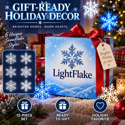 ❄️✨LED Snowflake Wall Light Set – Magical Christmas Decor