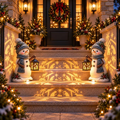 ✨ Solar Christmas Step Lights | 5 Festive Character Styles