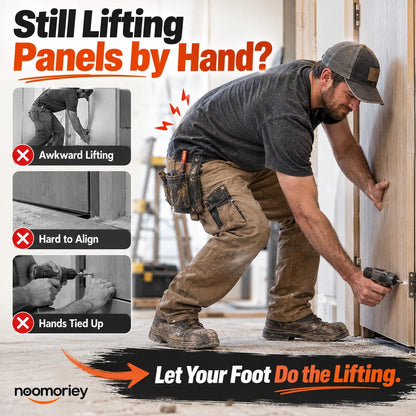 🚪 StepLift Panel Lifter – Foot-Powered Installation Tool