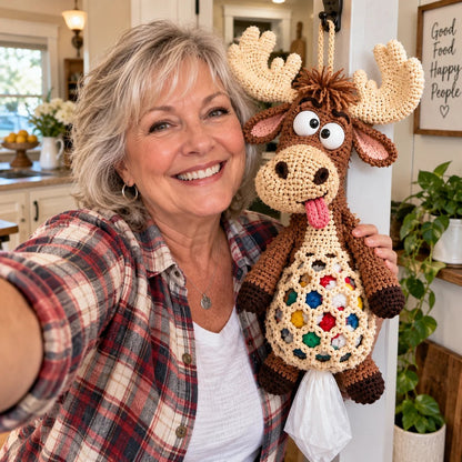 🔥Buy 3, Get 1 Free—Today Only 🔥🔥– 🌼 Cottage Harvest Keepers™ — Crochet Animal Bag Holder DIY Kit