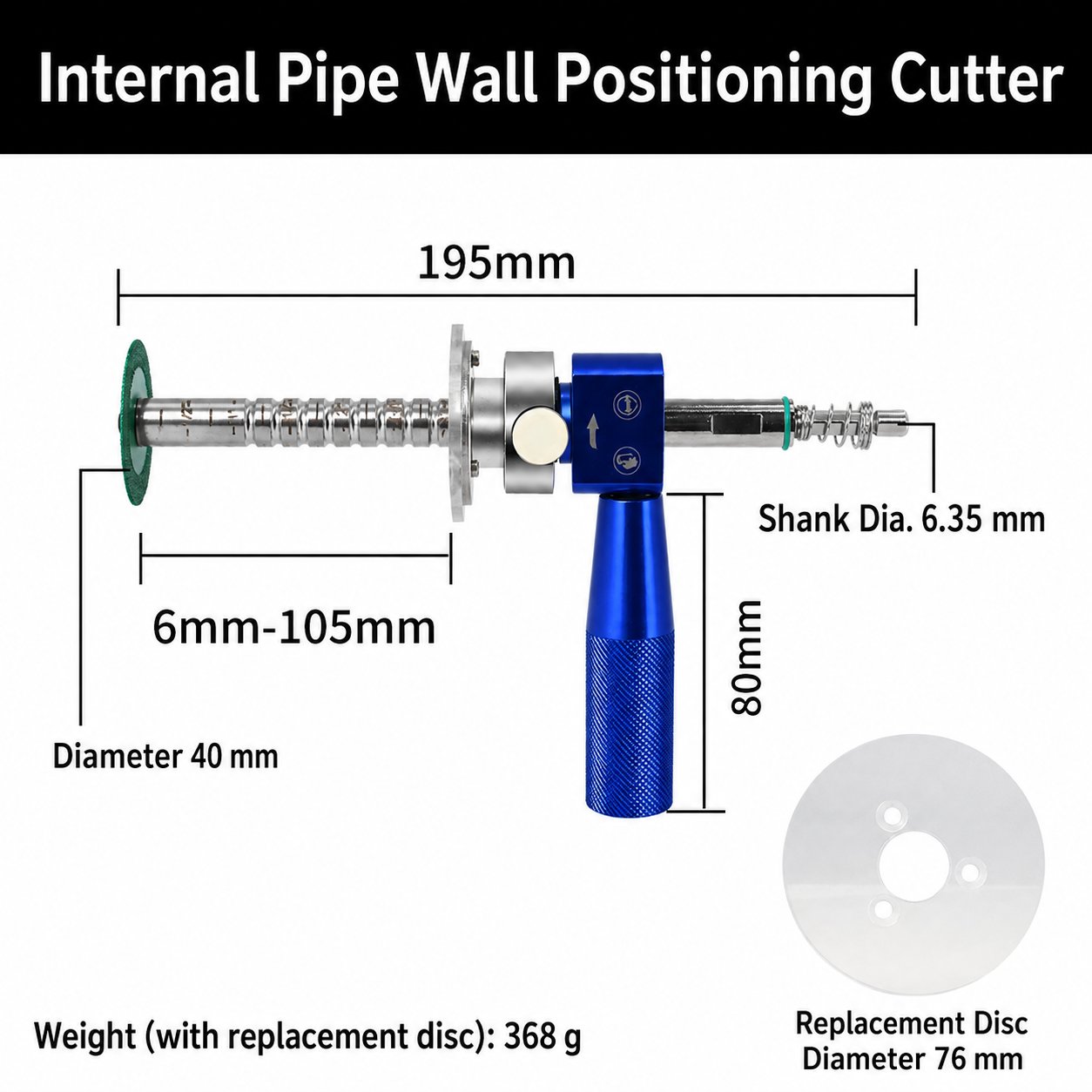🔥Premium Internal Pipe Cutter Tool Set | Precision Depth Control for PVC & Wood