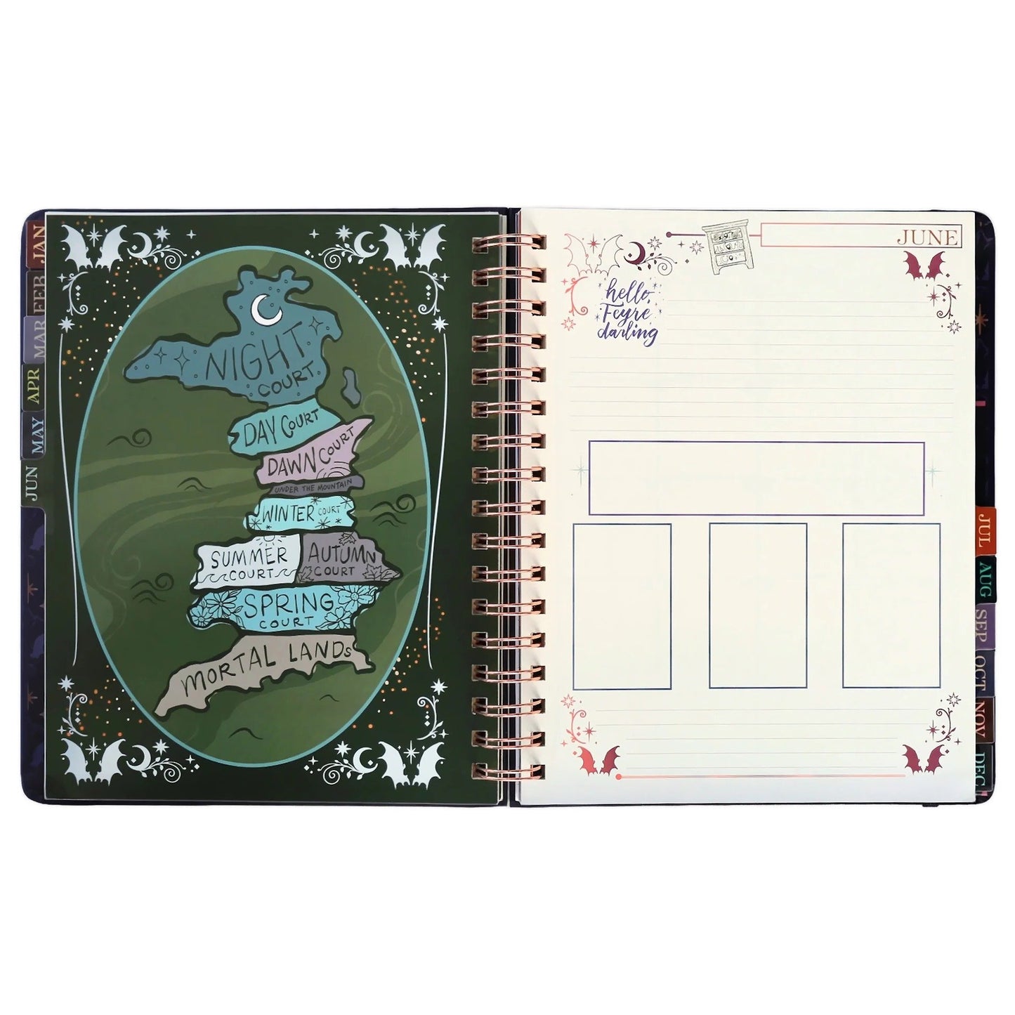 🔥HOT SALE 49% OFF🌙 A Court of Thorns and Roses: Velaris 2027 Weekly Planner ✨ Officially Licensed Fantasy Organizer