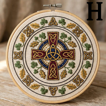 🔥49% Off Last Day - BUY 3 GET 1 FREE🌿Art Nouveau Celtic Knot Embroidery Kit (📦Buy 3 Free Shipping)