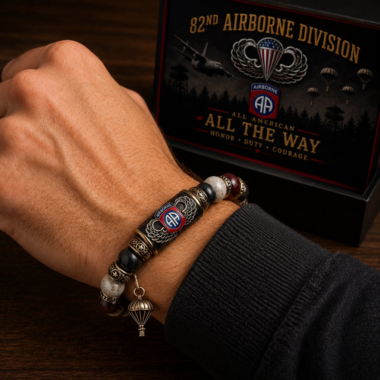 🪂U.S. Army 82nd Airborne Division Tribute Bracelet