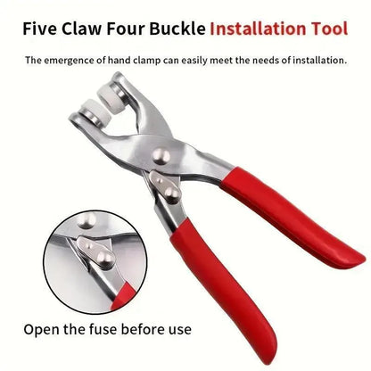 🔥Sewing Kit with 100pcs Metal Buttons – Manual Pliers Tool Included🧵