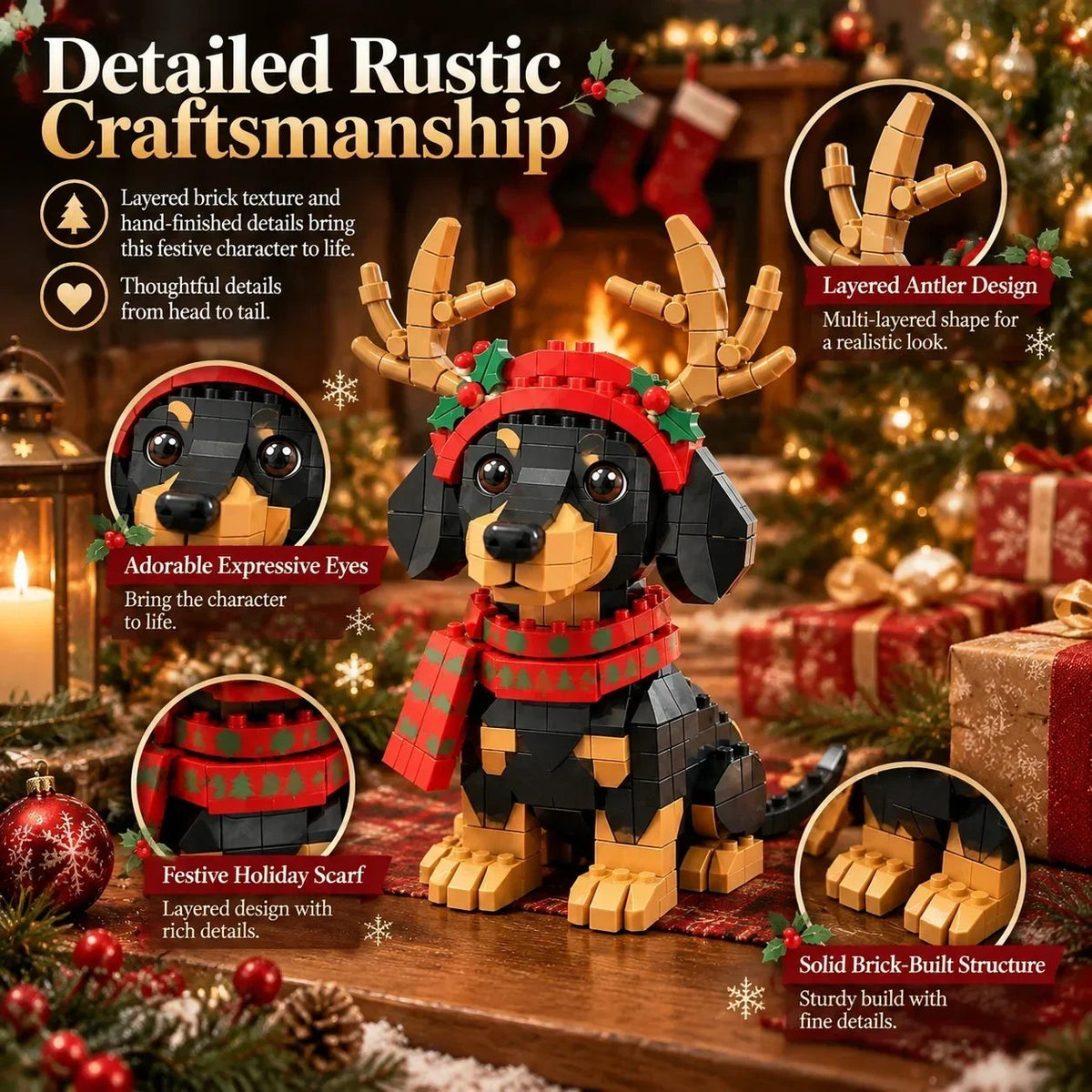 ✨ Christmas Reindeer Dachshund Kit
