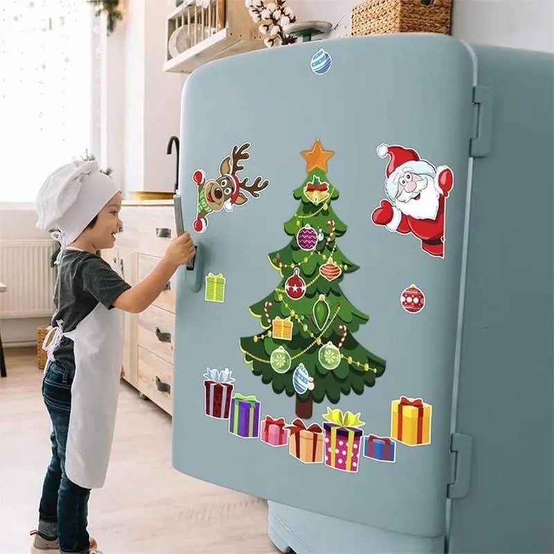 Christmas Refrigerator Magnets,Christmas Tree Magnets for Fridge Stickers
