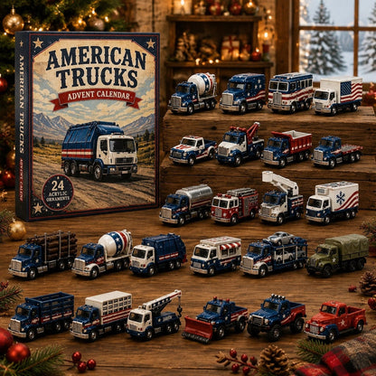 American Truck Fleet Advent Calendar 2026 – 24 Acrylic Truck Ornaments