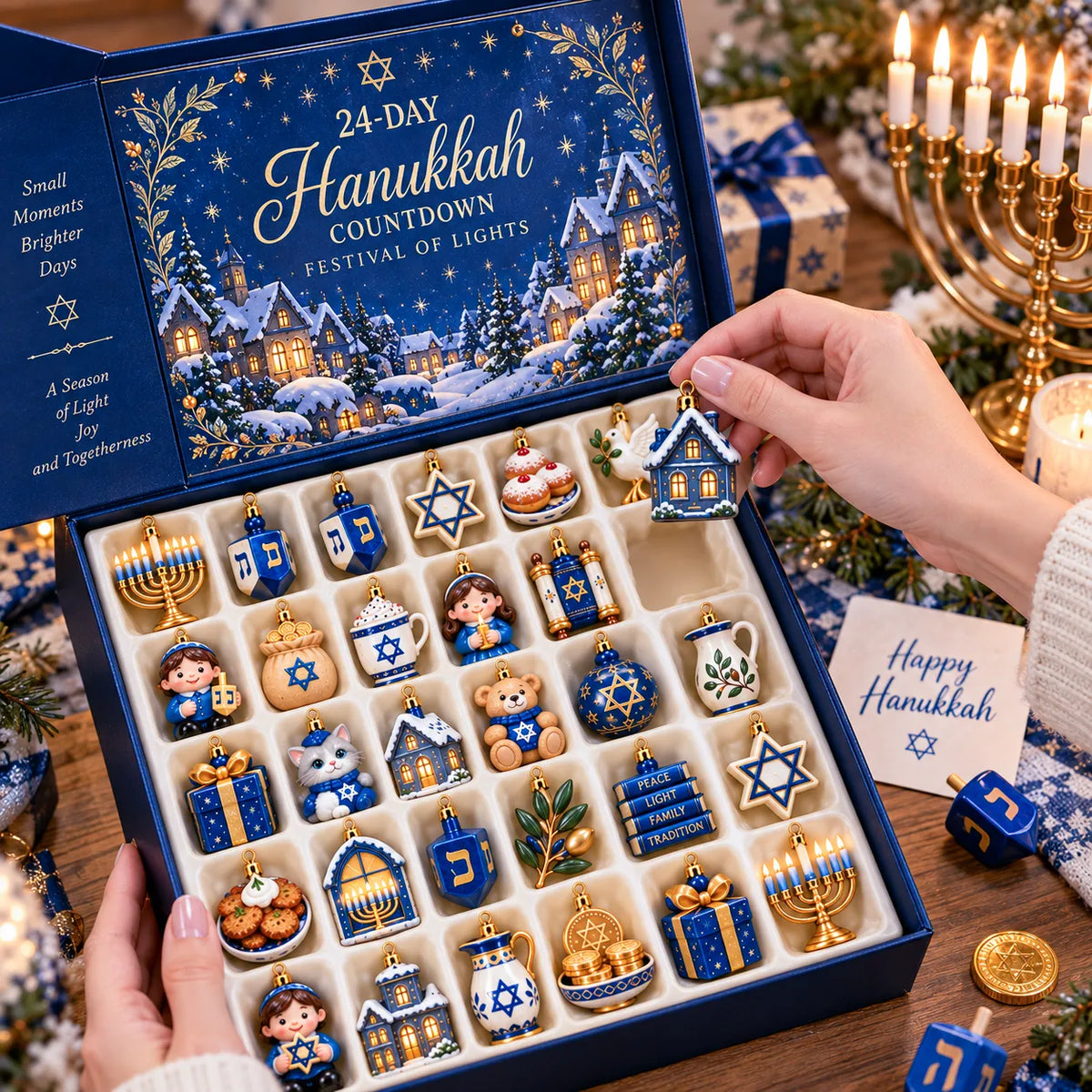 🕎 24 Little Ornaments of Hanukkah Magic | A Keepsake Collection For Festival Of Lights Traditions