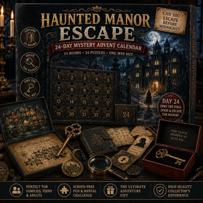 ⏳ Last Day 50% OFF – 🎁✨24-Day Mystery Adventure Advent Calendar Collection | 24 Clues, Hands-On Puzzles & One Final Reveal