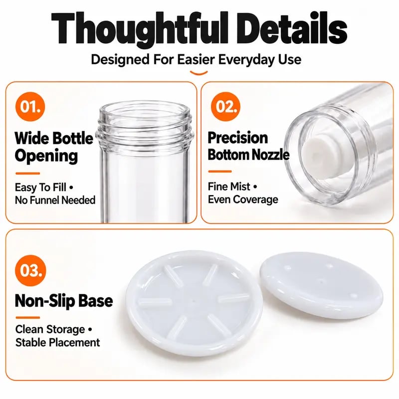 👩🏻‍🍳❤️Refillable Oil Sprayer Bottle with Protective Cap – Fine Mist, Less Oil & Multi-Purpose for Air Fryer, Cooking & BBQ
