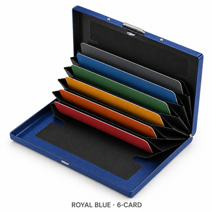 🔥RFID-Blocking Stainless Steel Card Wallet – Organized, Secure & Pocket-Ready 🔒