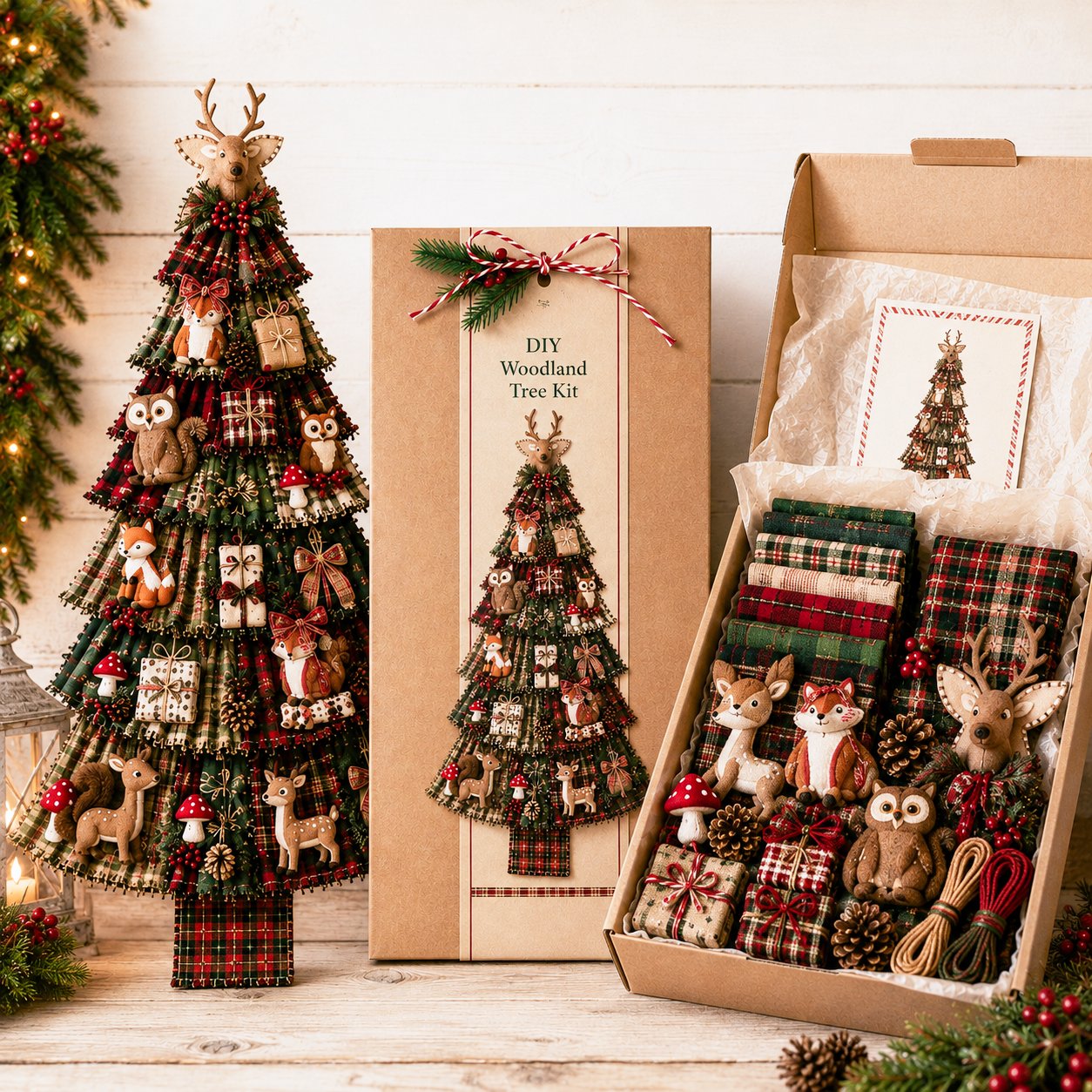 ⏳ Last Day 49% OFF – 🎄Beginner-Friendly DIY Oversized Patchwork Christmas Tree Door Hanging Kit | Complete Kit with All Tools & Step-by-Step Guide Included 💕