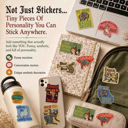 🏰 Medieval Meme Stickers Collection - Add A Little Medieval Chaos To Your Everyday Life 😂