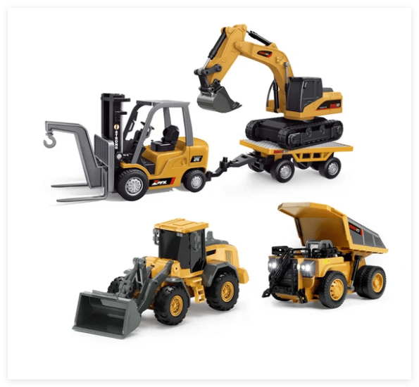 🚜 1:64 Premium Alloy Mini RC Construction Set