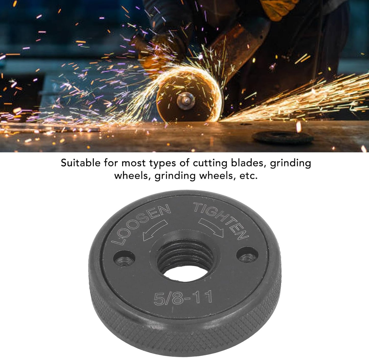 🔥HOT SALE🔥🏆Flash Sale⚡ 50K+ SOLD! Almost Gone💥5/8‐11 Angle Grinder Flange Nut