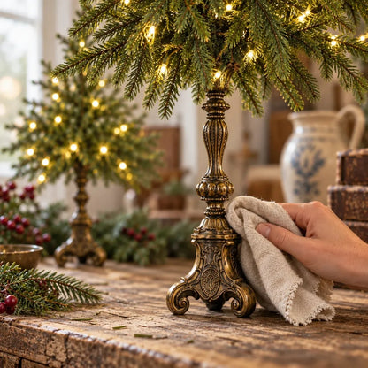 Vintage Lighted Norfolk Pine Trees
