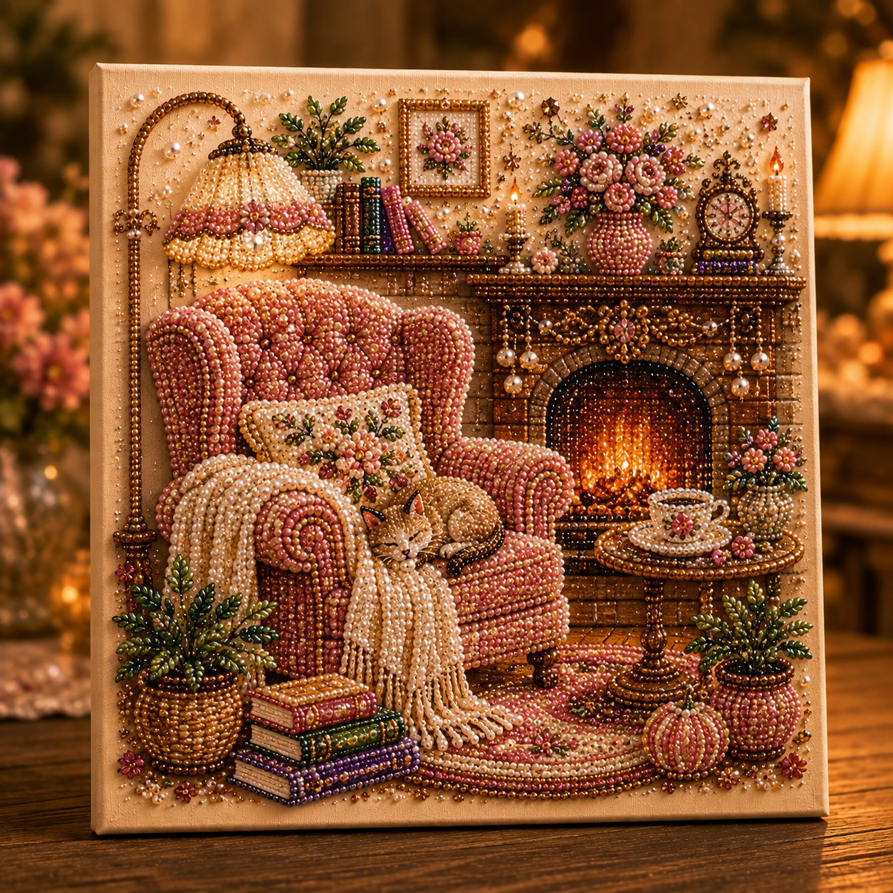 ⏳ Last Day 49% OFF – ✨Beginner-Friendly Premium 3D Pearl Cozy Room Diamond Painting Art Kit Collection | Complete Kit with All Tools & Step-by-Step Guide Included 💕