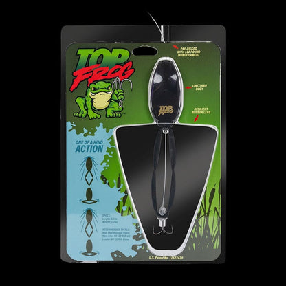 ⏳ Last Day 49% OFF – 🐸 Top Frog 6.5" Pre-Rigged Topwater Fishing Lure | Line-Thru Kicking-Leg Action, 1.2 oz Body & 100 lb Leader Included 🎣✨