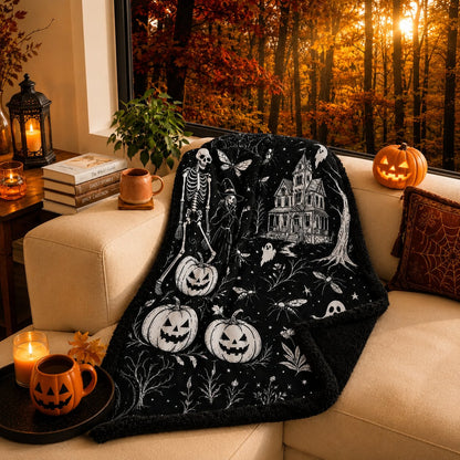 🔥Last Day 49% OFF - 🎃👻Trick Or Trace Halloween Coloring Blanket🎨(📦Buy 2 Free Shipping)