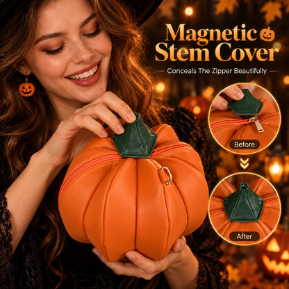 🎃✨Hungry Pumpkin Halloween Crossbody Bag: Whimsical Open-Mouth Pumpkin Purse for Halloween Party, Trick-or-Treat & Fall Outfit(✨Same as in the video)