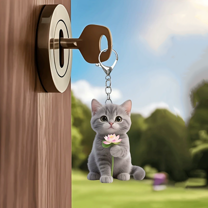 TODAY'S SPECIAL OFFER-50% OFF 🔥3D Stylish Dynamic Cute Cat Keychain