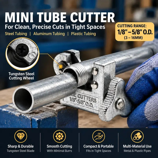 🛠️ Mini Tube Cutter | 1/8'‑5/8' OD Pipe Cutting Tool