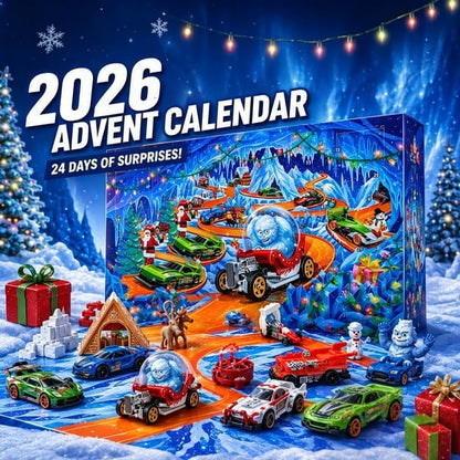 🚗 2026 Holiday Racing Car Advent Calendar – 34-Piece Christmas Countdown
