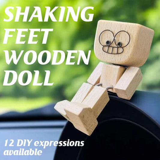 🎁Last Day 50% OFF😊Change The Mood With A Simple Swap - Handmade Swaying Wooden Figure With 12 Magnetic Expressions🎁