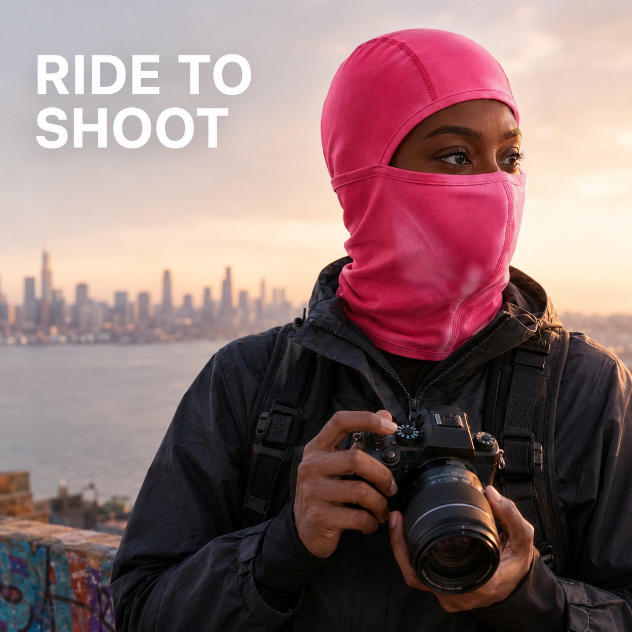 Outdoor Gradient Temperature-Sensitive Color-Changing Balaclava