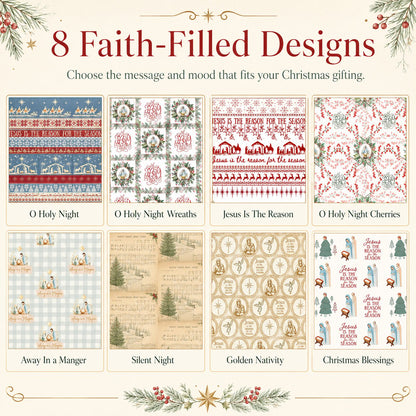 ✝️ Jesus Is The Reason For The Season – Christian Christmas Wrapping Paper 🎄🎁