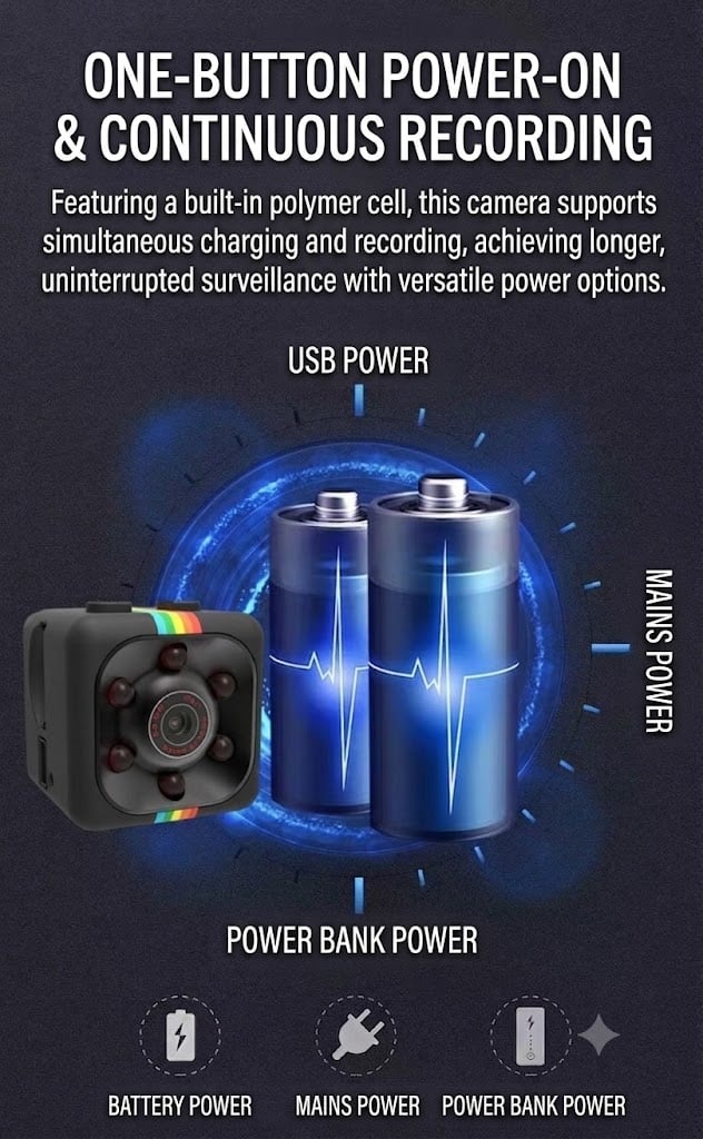 Tiny HD 1080P Mini Camera 📹