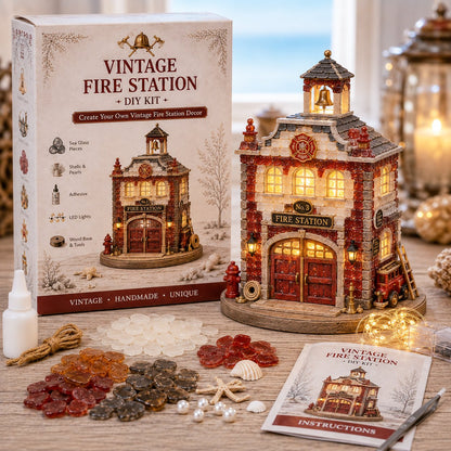 ⏳ Last Day 49% OFF – 🚒 Beginner-Friendly Vintage Firehouse Mosaic Light DIY Kit Collection | Complete Kit with Mosaic Pieces, LED Lights & Step-by-Step Guide Included 💕