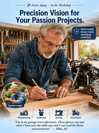 [Regain Your Youthful Vision] Smart Zoom Diamond-Cut Reading Glasses